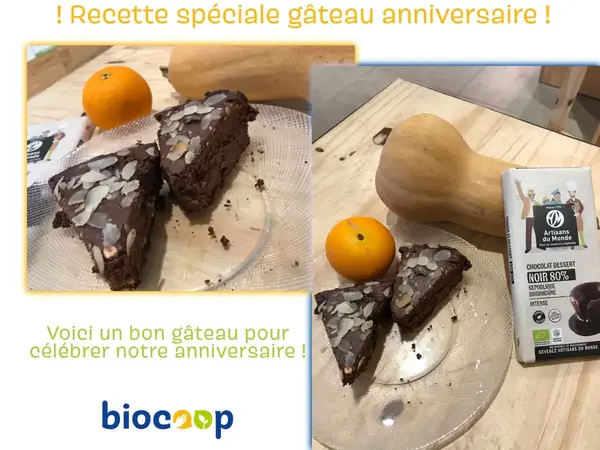 Gâteau anniversaire Bio Au Quotidien